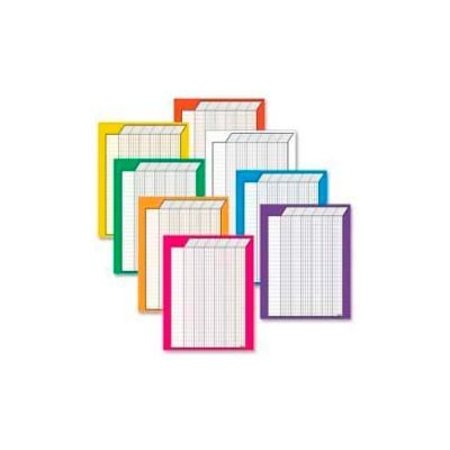 TREND ENTERPRISES Trend® Vertical Incentive Charts Variety Pack, 22" x 28", 50 Rows/30 Columns, 8 Charts/Pack T73901